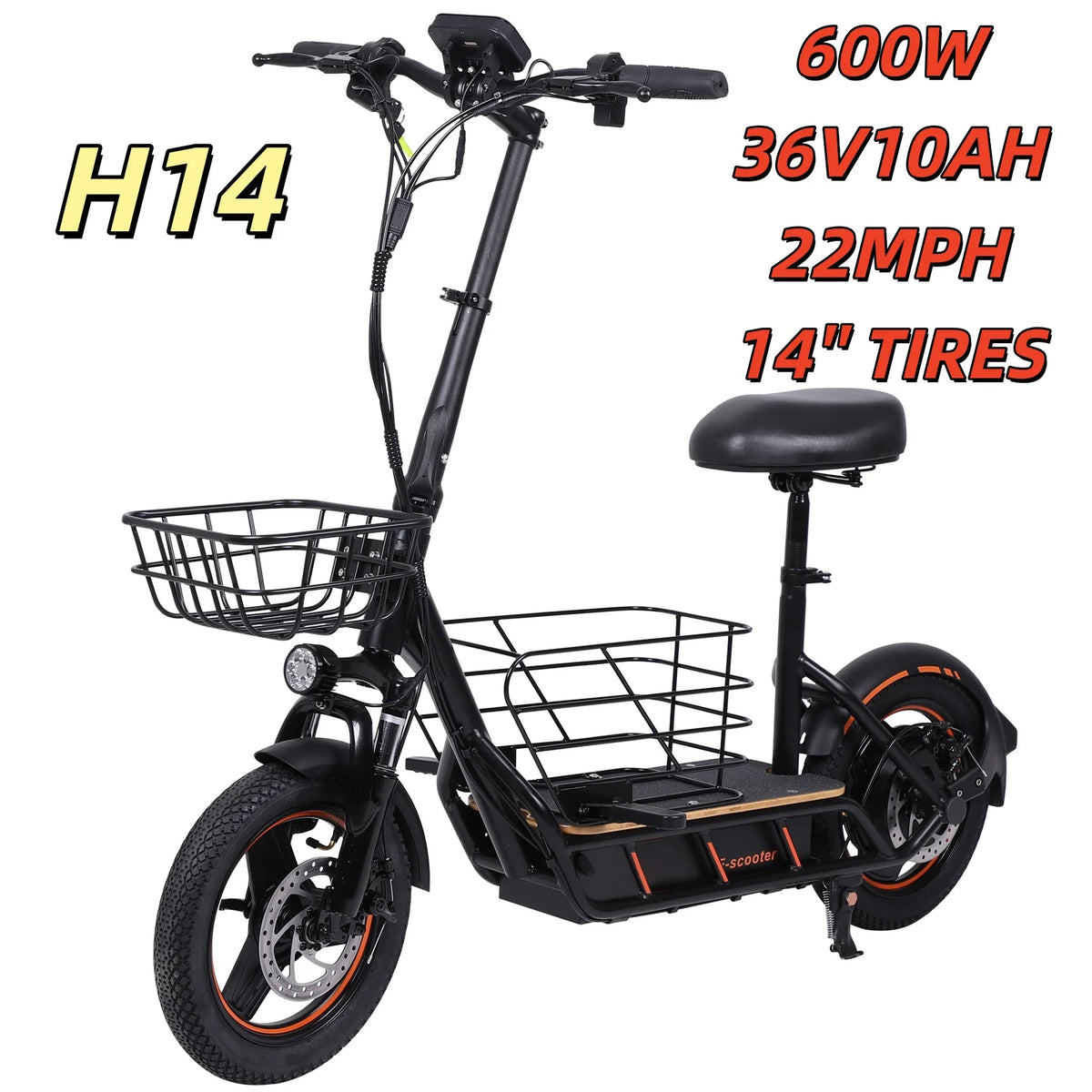 EOEOTWO 1200W Off-Road Electric Scooter – 30 MPH, 48V Battery & 11" Tubeless Tires