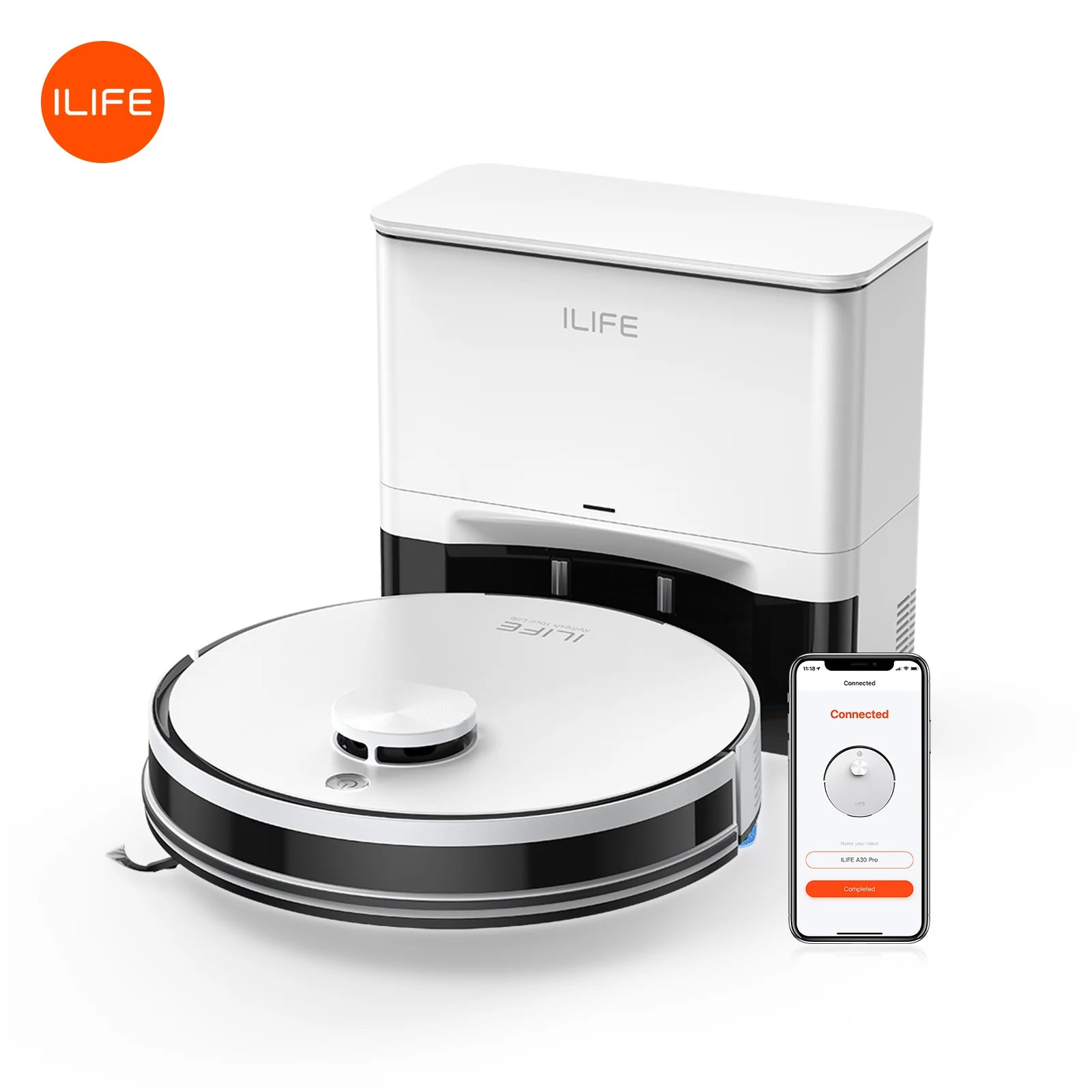 ILIFE A30 PRO Robot Vacuum & Mop (60-Day Self-Emptying)