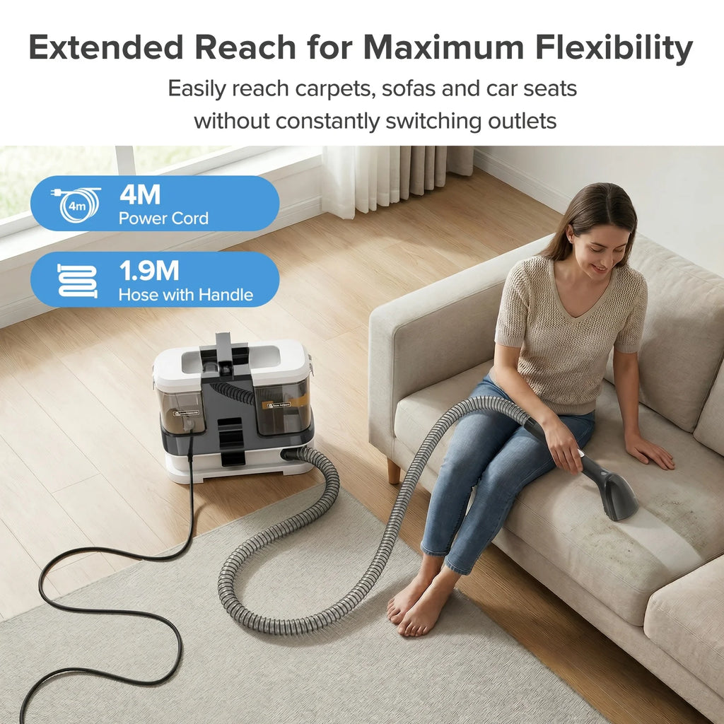 Lubluelu V2 Portable Carpet & Upholstery Spot Cleaner