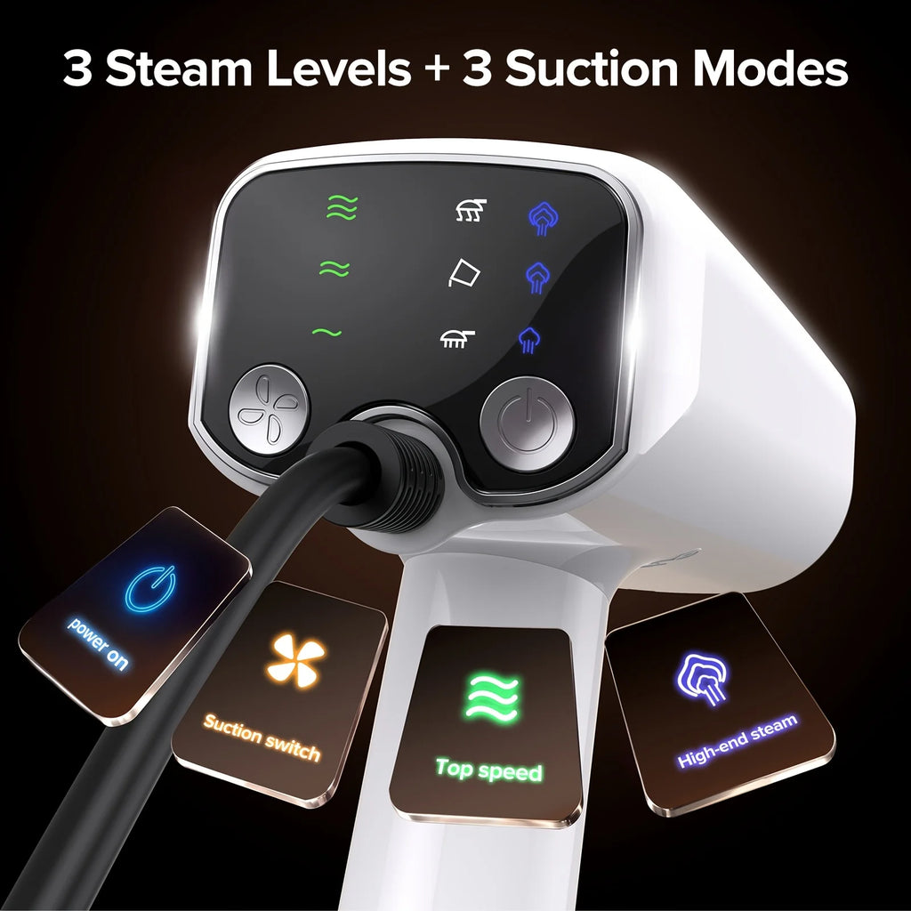 Lubluelu portable handheld garment steamer with fast-heating technology and powerful suction, designed for quick and easy wrinkle removal at home or on the go.