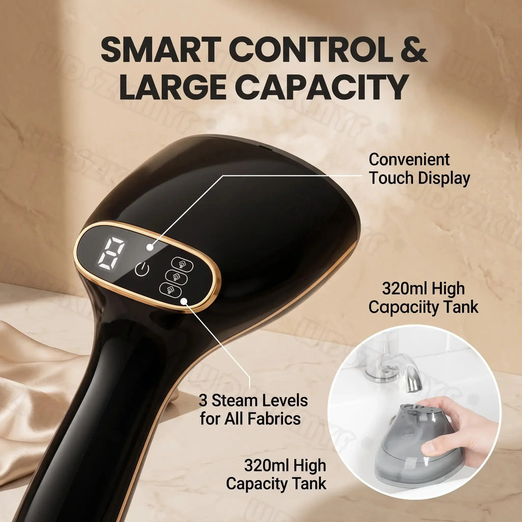 Portable Handheld Garment Steamer – Quick Heat Steam Iron for Clothes
