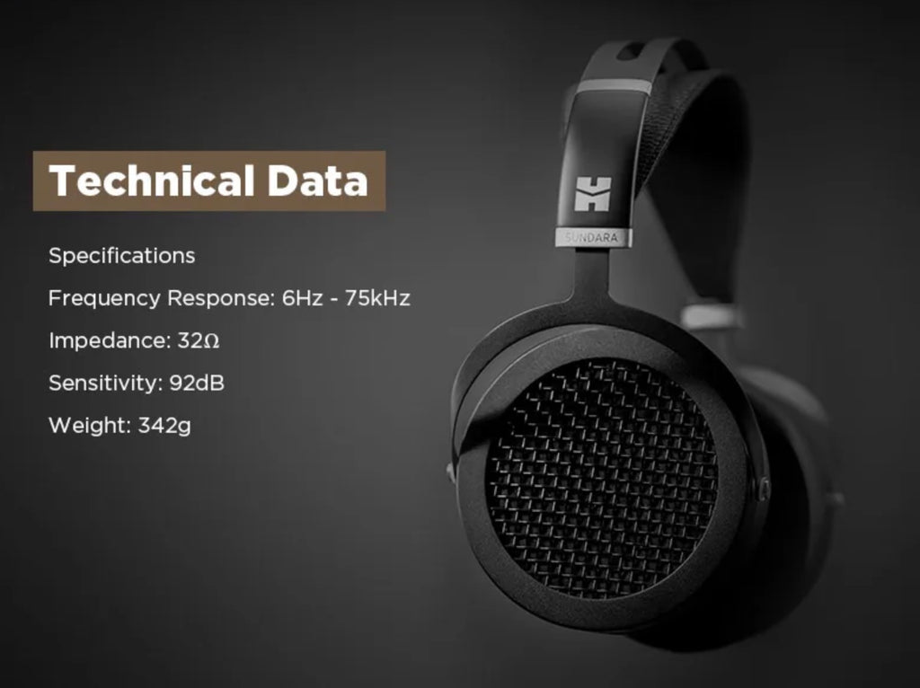 HIFIMAN SUNDARA Planar Magnetic Headphones – Hi-Fi Over-Ear Design with Premium Metal Build