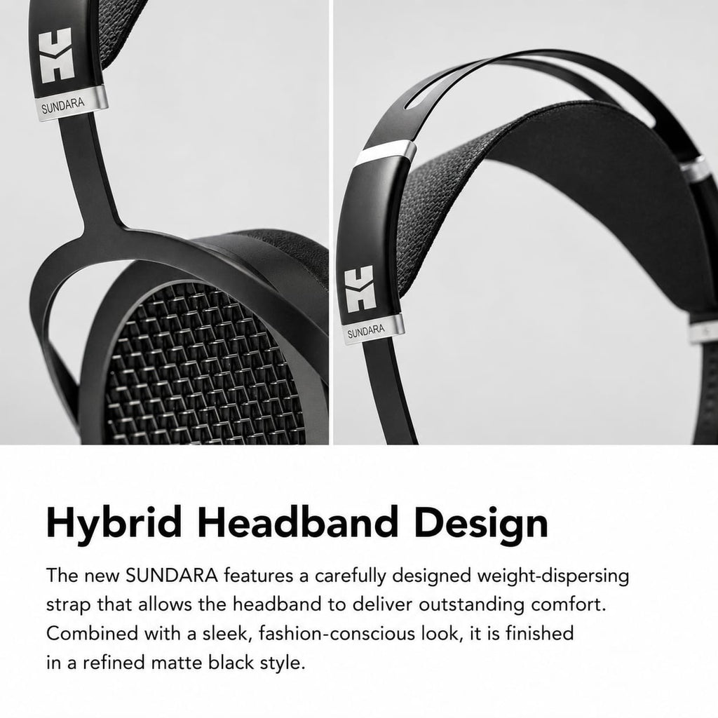 HIFIMAN SUNDARA Planar Magnetic Headphones – Hi-Fi Over-Ear Design with Premium Metal Build